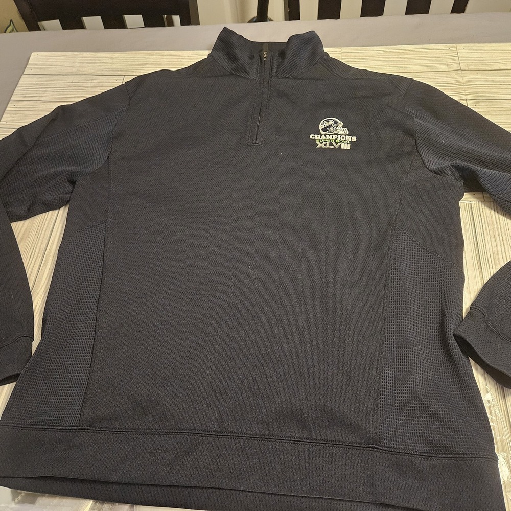 Cutter & Bucks‎ Sweater Mens XL Full-Zip Seattle Seahawks Blue Activewear